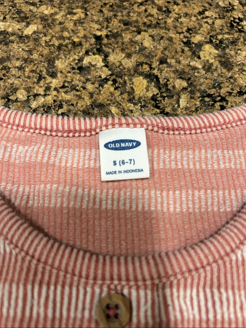 Old Navy Rose Pink & White Striped Tie-Front Tank